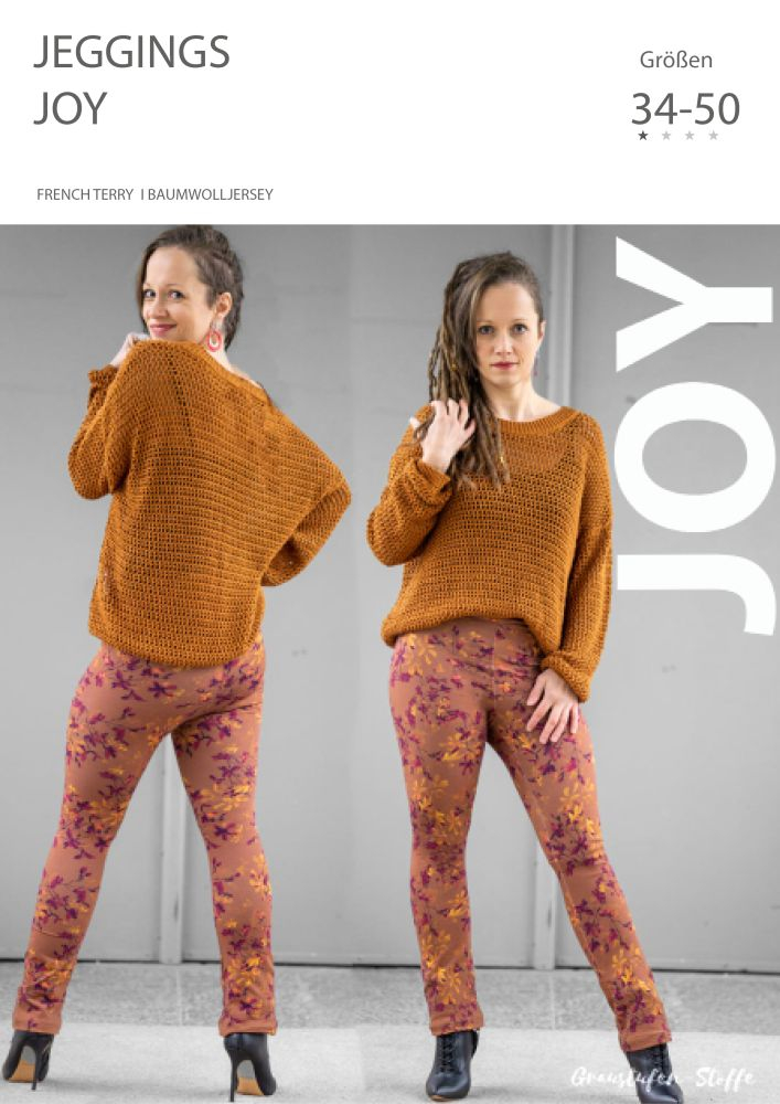 Papierschnittmuster Jerseyhose als Loungewear Schnittmuster 34-50